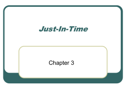 Just-In-Time Chapter 3