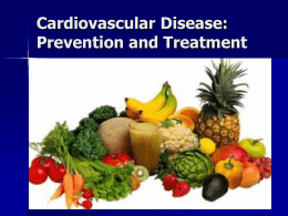 Cardiovascular Disease: Prevention and Treatment