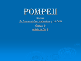 Pompeii The Destruction of Pompeii &amp; Herculaneum by C.A.R Hills