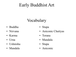 Early Buddhist Art Vocabulary
