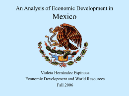 Mexico An Analysis of Economic Development in Violeta Hernández Espinosa
