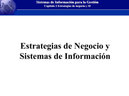 Estrategias de Negocio y Sistemas de Información