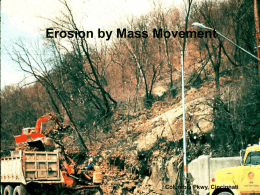Erosion by Mass Movement Columbia Pkwy, Cincinnati