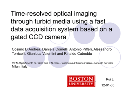 Time-resolved optical imaging through turbid media using a fast gated CCD camera