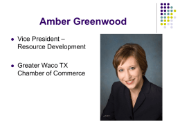 Amber Greenwood – Vice President Resource Development