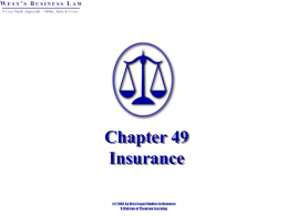 Chapter 49 Insurance