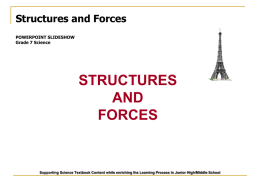 STRUCTURES AND FORCES Structures and Forces
