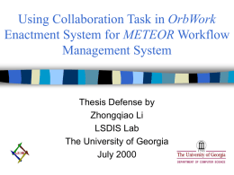 OrbWork METEOR Management System Thesis Defense by