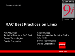 RAC Best Practices on Linux