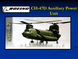 CH-47D Auxiliary Power Unit