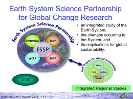 Earth System Science Partnership for Global Change Research