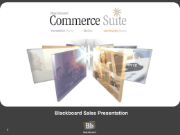 Blackboard Sales Presentation 1