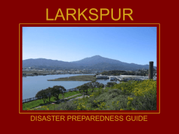 LARKSPUR DISASTER PREPAREDNESS GUIDE