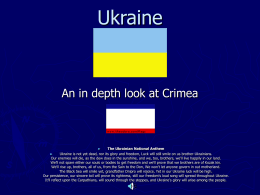 Ukraine An in depth look at Crimea