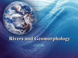 Rivers and Geomorphology CGF3M