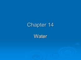 Chapter 14 Water