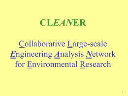 EAN Collaborative Large-scale for Environmental Research E