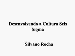 Desenvolvendo a Cultura Seis Sigma Silvano Rocha