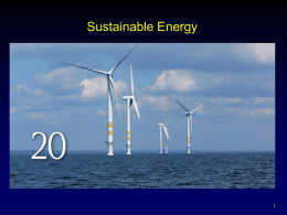 Sustainable Energy 1