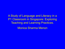 A Study of Language and Literacy in a