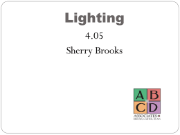 Lighting 4.05 Sherry Brooks