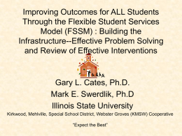 Improving Outcomes for ALL Students Through the Flexible Student Services