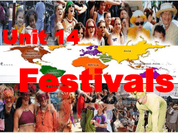 Festivals Unit 14