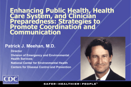 Enhancing Public Health, Health Care System, and Clinician Preparedness: Strategies to