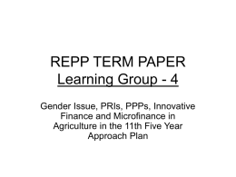 REPP TERM PAPER Learning Group - 4