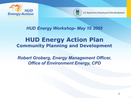 HUD Energy Action Plan