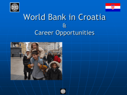 World Bank in Croatia Career Opportunities &amp;