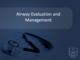 Airway Evaluation and Management