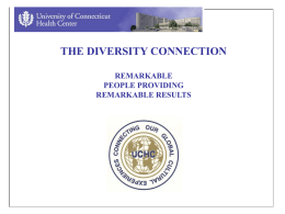 THE DIVERSITY CONNECTION REMARKABLE PEOPLE PROVIDING REMARKABLE RESULTS