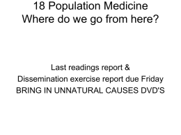 18 Population Medicine Where do we go from here?