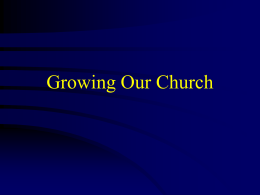 Growing Our Church