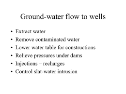 Ground-water flow to wells