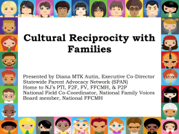 Cultural Reciprocity with Families