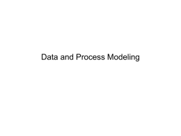 Data and Process Modeling