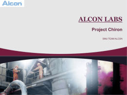 ALCON LABS Project Chiron SMU TEAM ALCON
