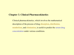 Chapter 3. Clinical Pharmacokinetics