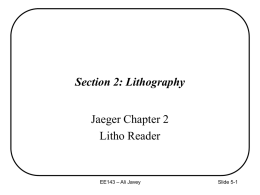 Section 2: Lithography Jaeger Chapter 2 Litho Reader – Ali Javey