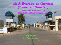 Mock Exercise on Chemical (Industrial Disaster)  Indian Oil Corporation Ltd.