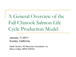 A General Overview of the Fall Chinook Salmon Life Cycle Production Model