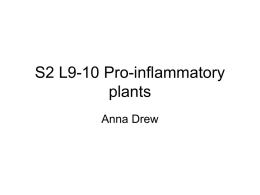 S2 L9-10 Pro-inflammatory plants Anna Drew