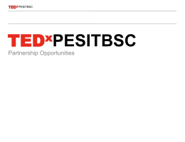 TED PESITBSC x Partnership Opportunities