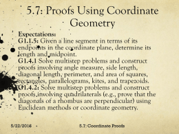 5.7: Proofs Using Coordinate Geometry