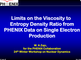 Limits on the Viscosity to Entropy Density Ratio from Production
