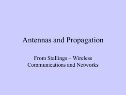 Antennas and Propagation From Stallings – Wireless Communications and Networks