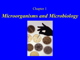 Microorganisms and Microbiology Chapter 1