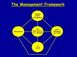 The Management Framework Company Senior Management
